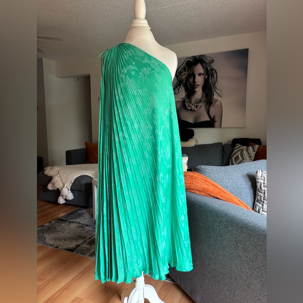 Banana Republic Asymmetrical Green Dress